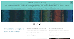 Desktop Screenshot of colophonbookarts.com